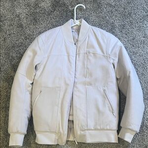 Lululemon Athletica Light Gray Bomber Jacket